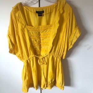 Calvin Klein 100% Cotton Yellow Tunic 3X Brand New without Tags
